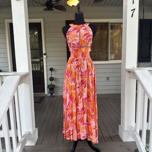 Anthropologie Woman Sz S Abel The Label ATL Boho Floral Maxi Dress